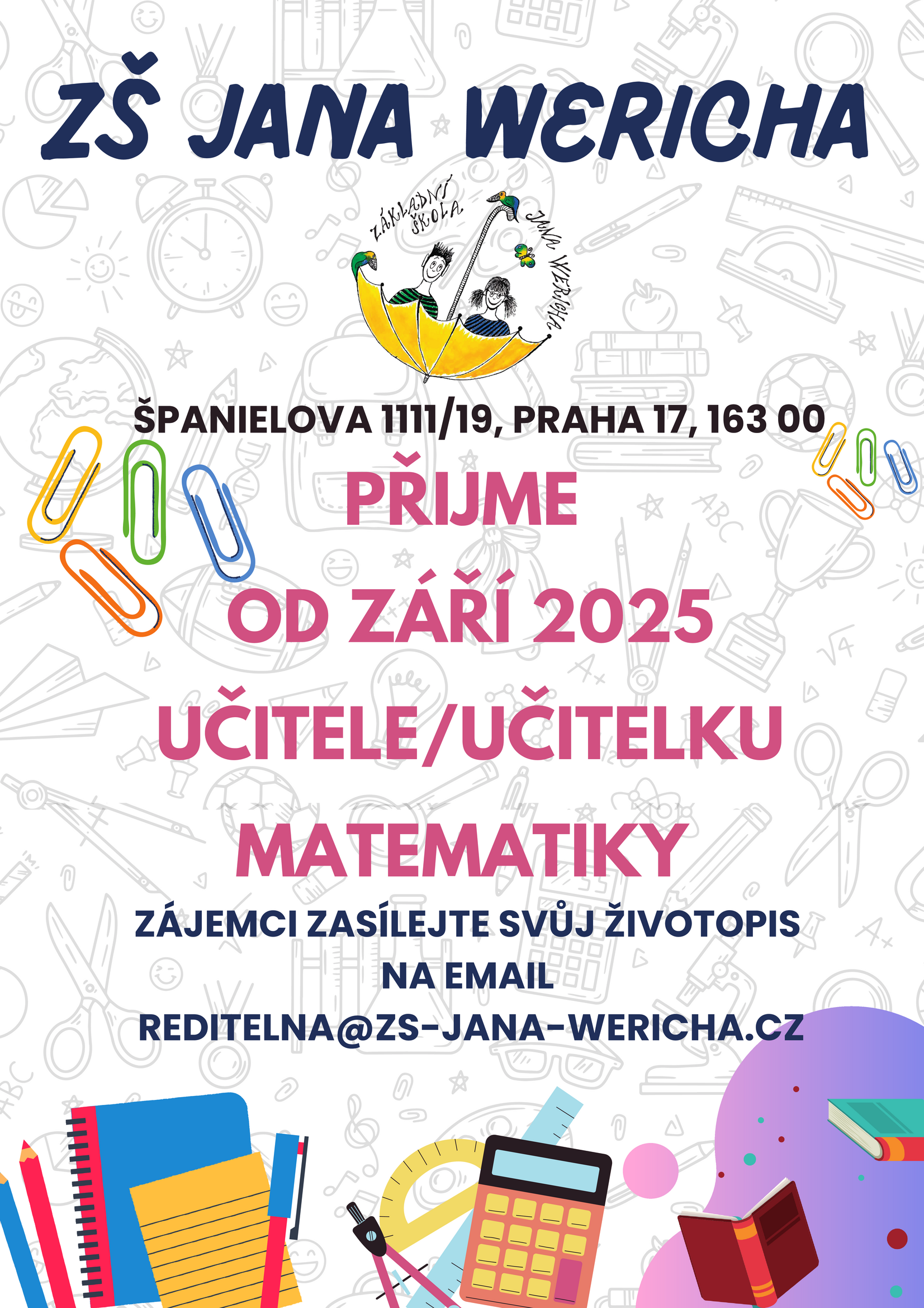 Inzerát učitel matematiky